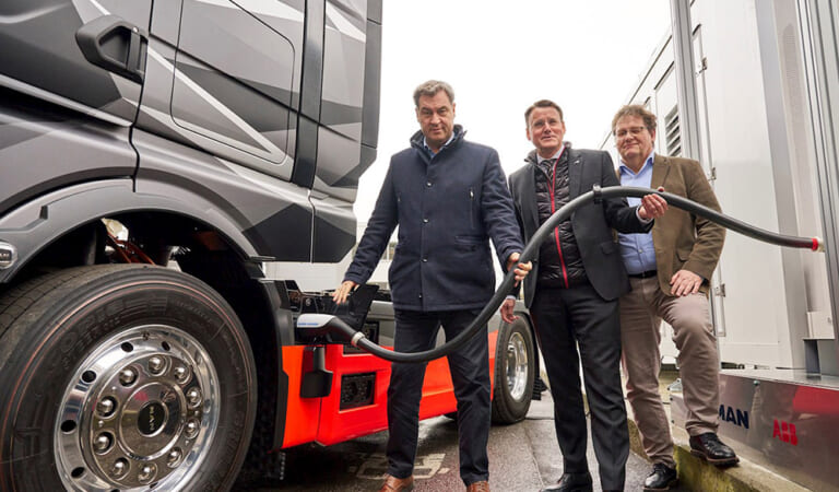 Charged EVs | ABB E-mobility and MAN demonstrate megawatt charging on electric truck