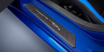 GM is Now Offering Visible Carbon Fiber Door Sill Plates for the C8 Corvette