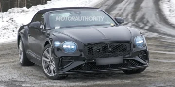 2025 Bentley Continental GT Convertible spied with electrified power