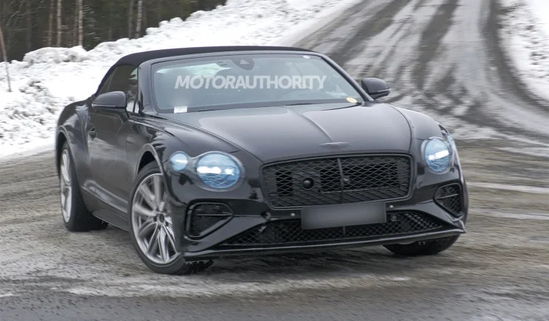 2025 Bentley Continental GT Convertible spied with electrified power