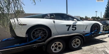 [STOLEN] Sacramento Man's C6 Corvette Racecar Wearing No.75 Stolen Along with Truck and Trailer