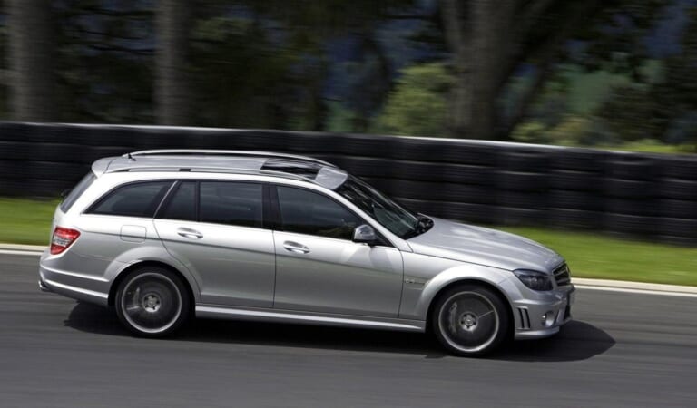 Heroes Save Illegally Imported Mercedes C63 AMG Wagon From The Crusher