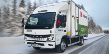 Charged EVs | Two FUSO eCanter trucks operate in frigid climate of northern Finland