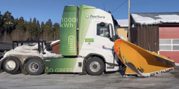 Charged EVs | Volvo electric truck conversion proves its mettle as a snowplow in the mountains of Norway